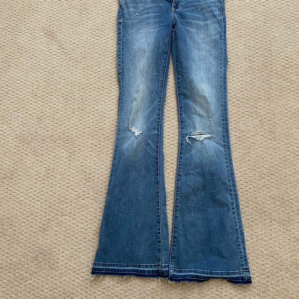 Skinny flare jeans